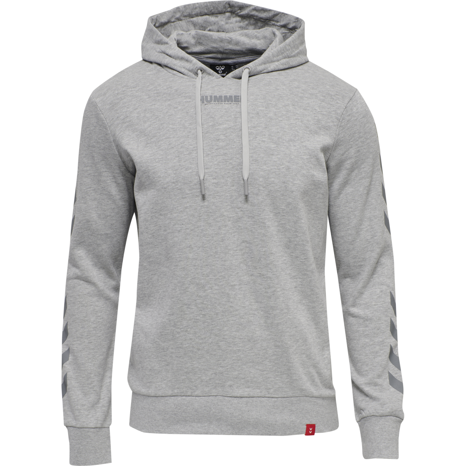 hmlLEGACY HOODIE, GREY MELANGE, packshot