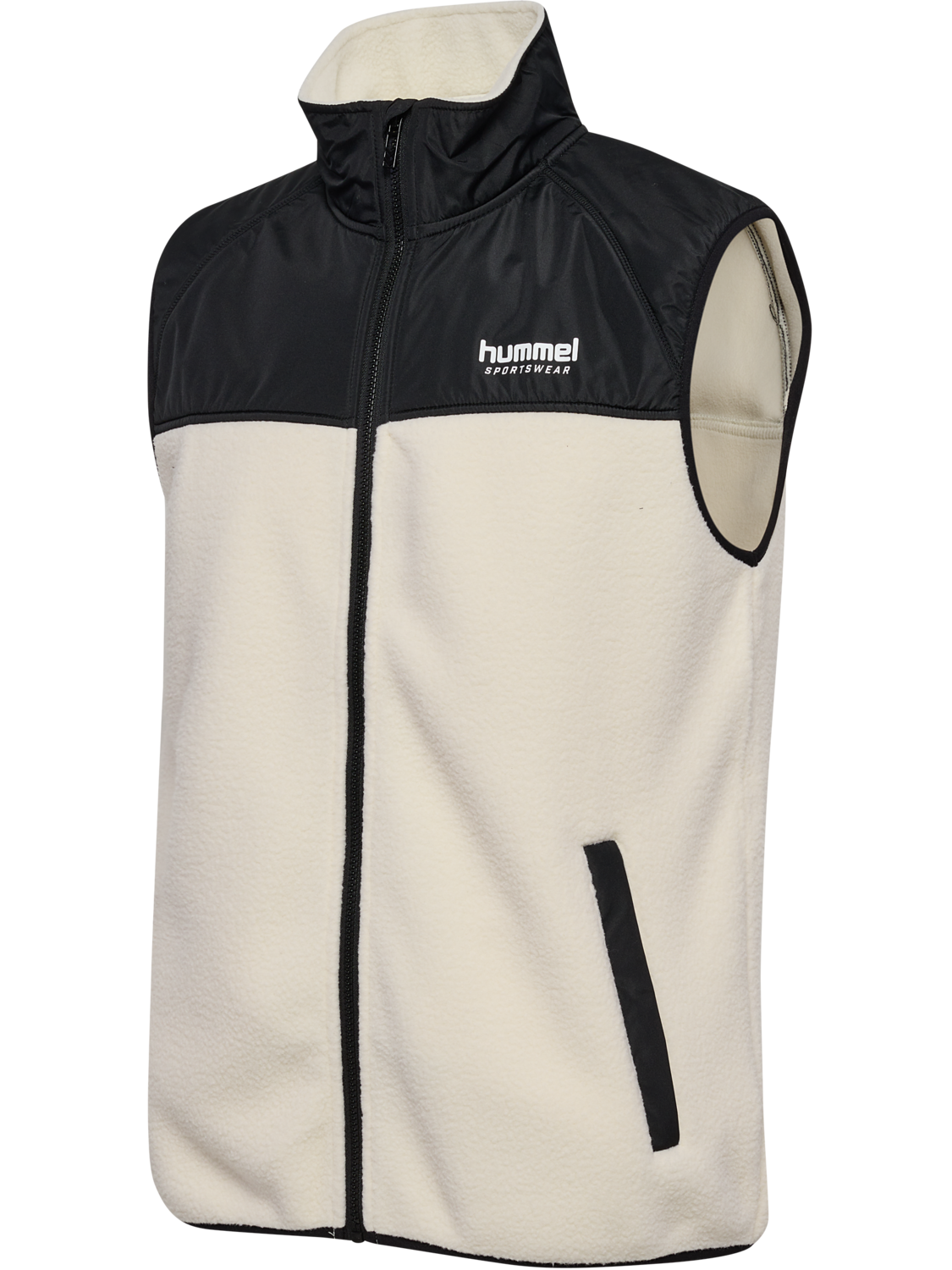 hmlLGC THEO FLEECE WAISTCOAT, TOFU, packshot