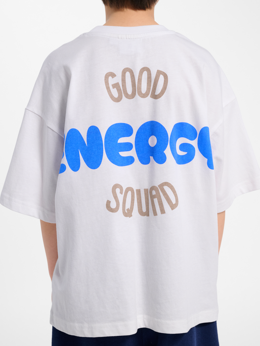 hmlJR SILLY S/S BOXY T-SHIRT SOLID, BRIGHT WHITE, model