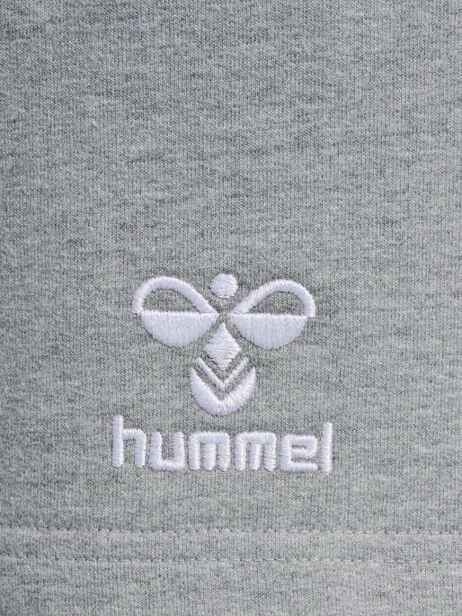 hmlGO 2.0 SWEATSHORTS, GREY MELANGE, packshot