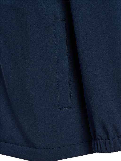 hmlJR LOOSE SOFTSHELL JACKET, BLACK IRIS, packshot