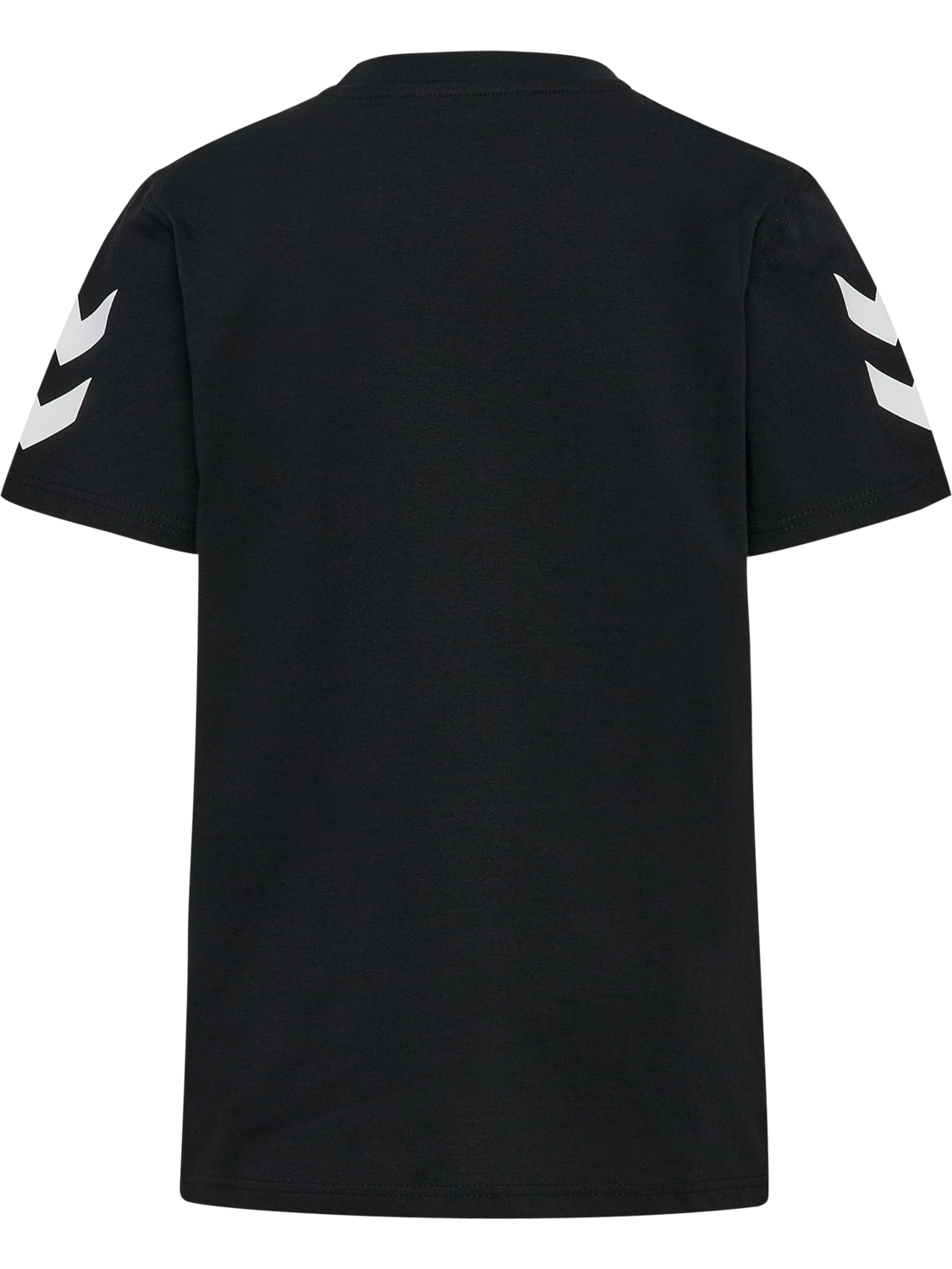 hmlGO 2.0 CHEVRON T-SHIRT S/S KIDS, BLACK, packshot
