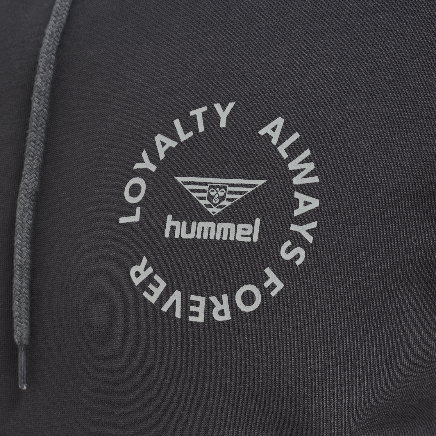 hmlLGC LOYALTY HOODIE, BLACKENED PEARL, packshot