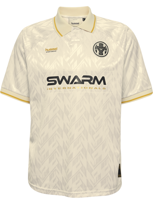 hmlLOOSE BAY SOCCER JERSEY S/S, BLANC DE BLANC, packshot
