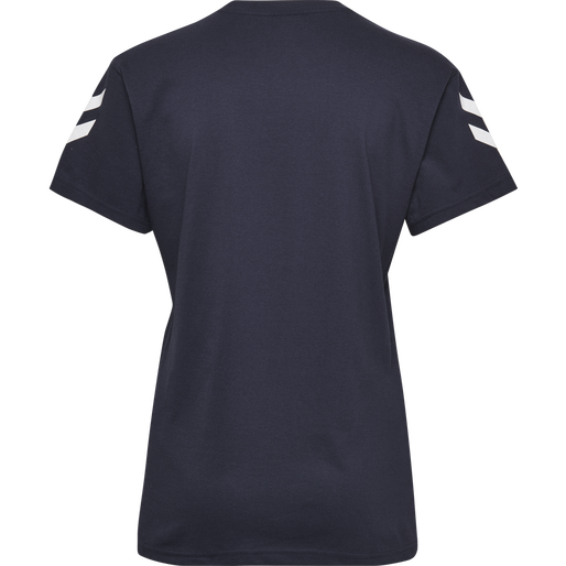 HMLGO COTTON T-SHIRT WOMAN S/S, MARINE, packshot