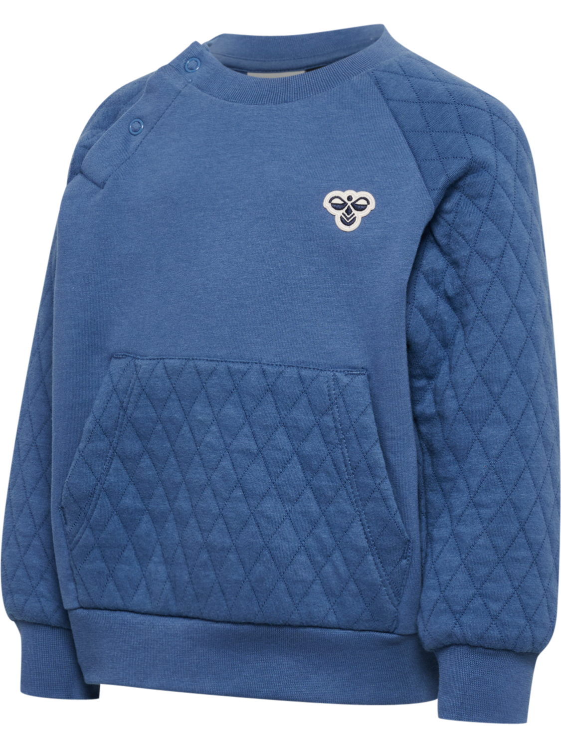 hmlMINI LOOSE QUILT POC SWEATSHIRT, DUTCH BLUE, packshot