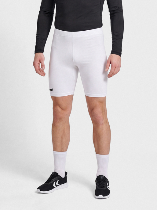 hmlBL ESSENTIAL SHORT TIGHTS, WHITE, model