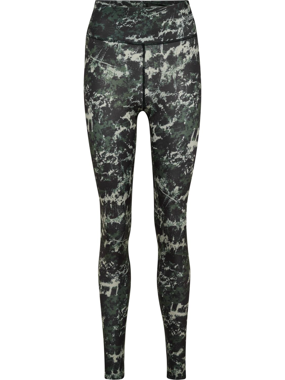 hmlTE TWIST AOP MID WAIST TIGHTS, CLIMBING IVY, packshot