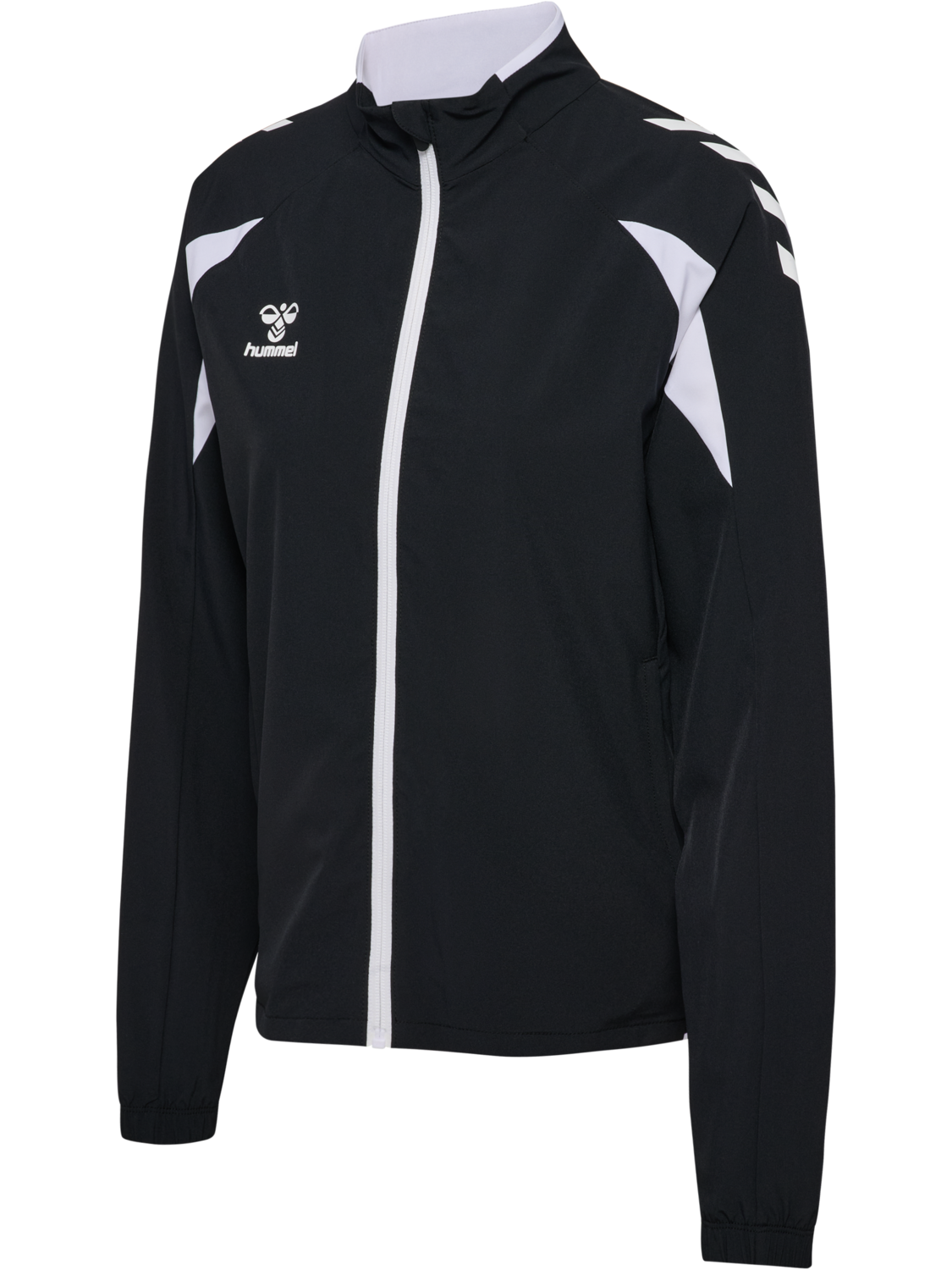 hmlCORE 2.0 WOVEN JACKET WOMAN, BLACK/WHITE, packshot