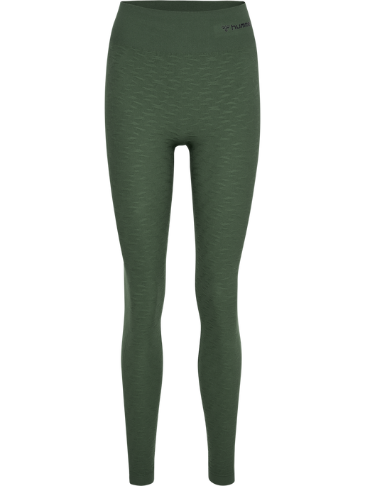 hmlMT FOCUS SEAMLESS HW TIGHTS, CLIMBING IVY, packshot