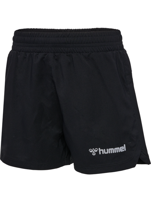 hmlRUN SHORTS KIDS, BLACK, packshot