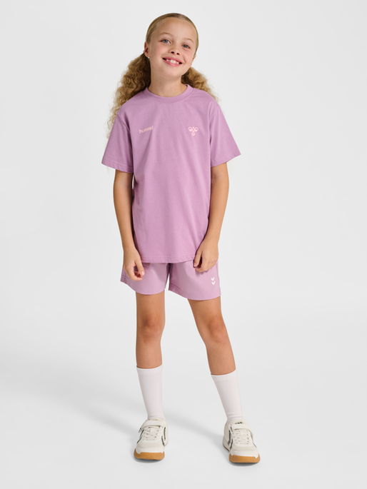 hmlJR GRAPHIC T-SHIRT S/S, LAVENDER MIST, model