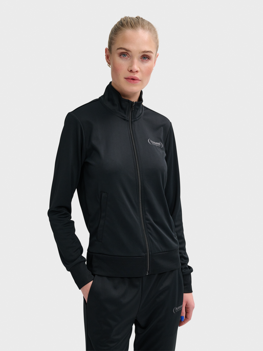 hmlPAOLA POLY  TRACKSUIT SET, BLACK, model