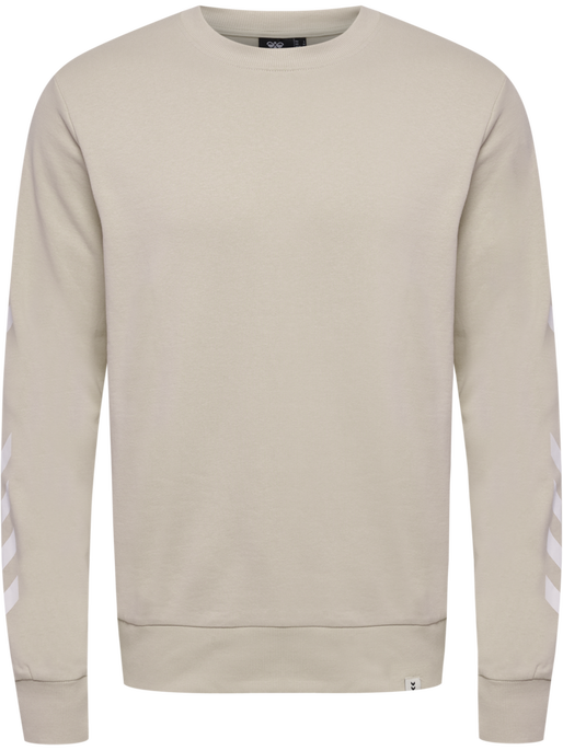 hmlLEGACY CHEVRON SWEATSHIRT, PUMICE STONE, packshot