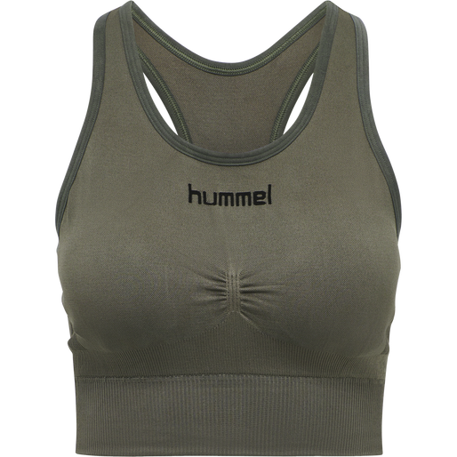 HUMMEL FIRST SEAMLESS BRA WOMAN, GRAPE LEAF HUMMEL FIRST SEAMLESS BRA WOMAN, GRAPE LEAF, packshot