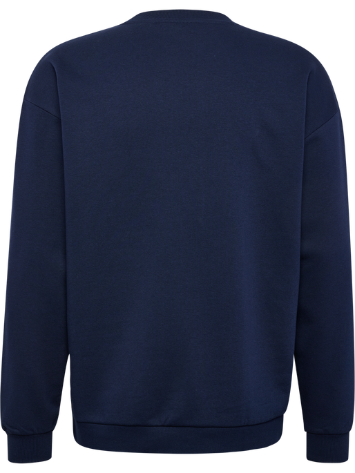 hmlLOOSE CREWNECK BEE, DRESS BLUES, packshot