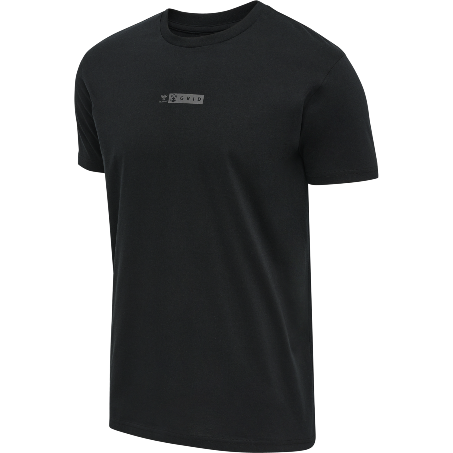 hmlOFFGRID TEE S/S, JET BLACK/FORGED IRON, packshot