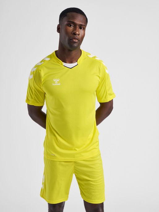 hmlCORE XK POLY JERSEY S/S, BLAZING YELLOW, model