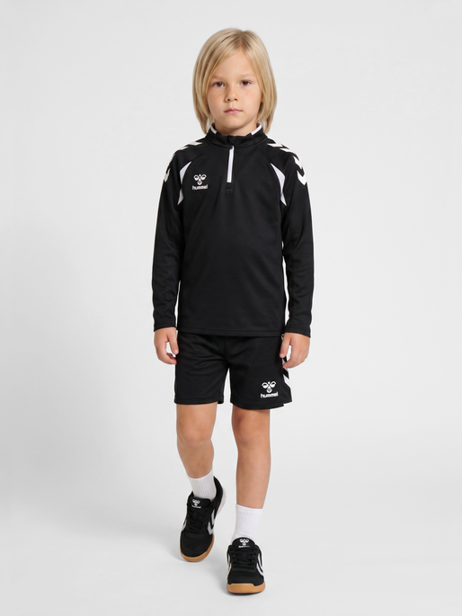 hmlCORE 2.0 SHORTS KIDS, BLACK/WHITE, model