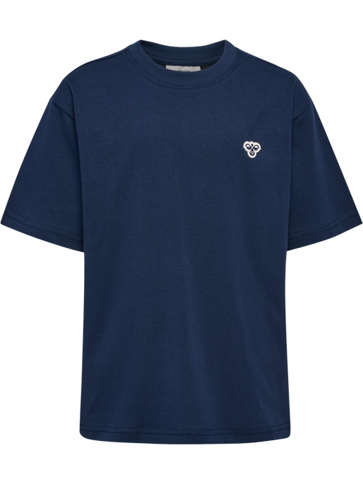 hmlJR LOOSE T-SHIRT S/S BEE, DRESS BLUES hmlJR LOOSE T-SHIRT S/S BEE, DRESS BLUES, packshot