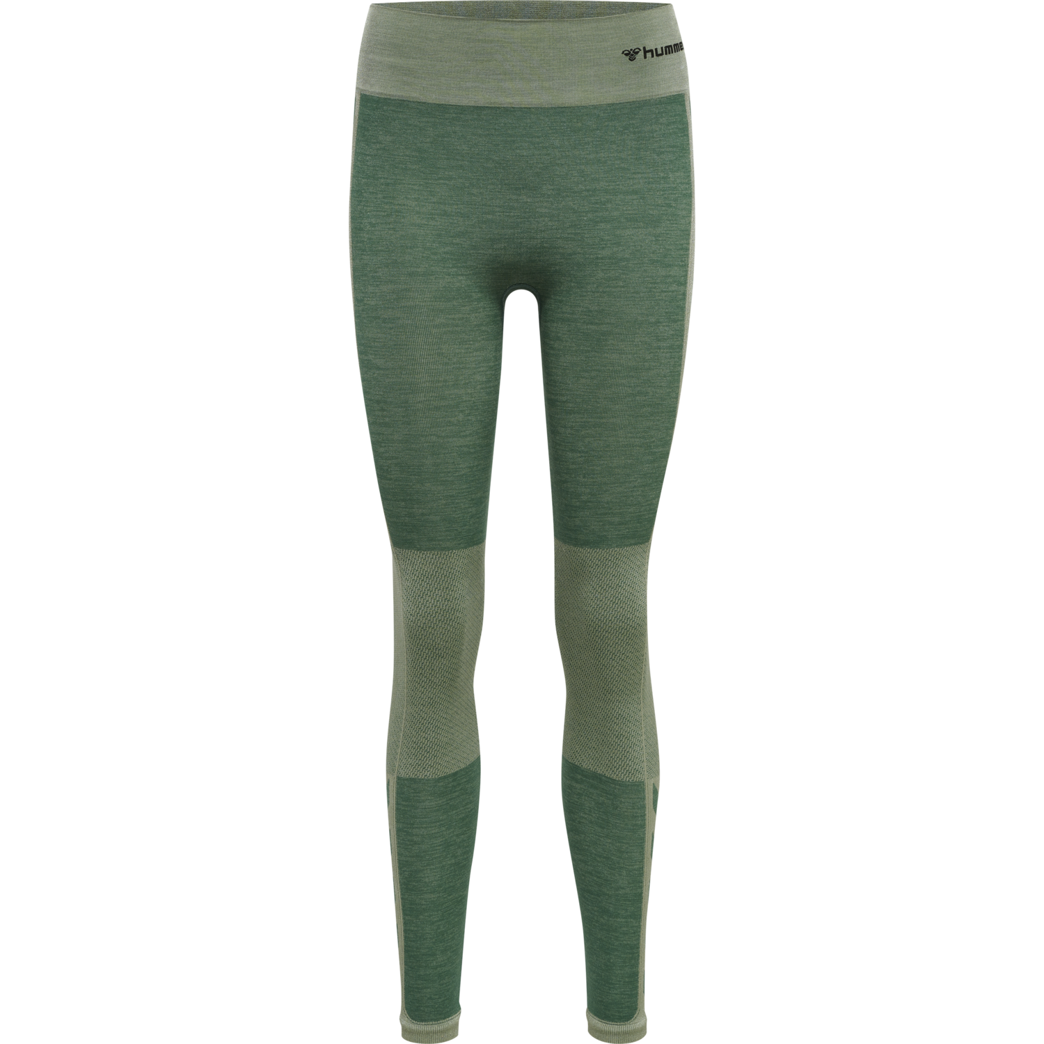 hmlCLEA SEAMLESS MID WAIST TIGHTS, LAUREL WREATH/LILY PAD MELANGE, packshot