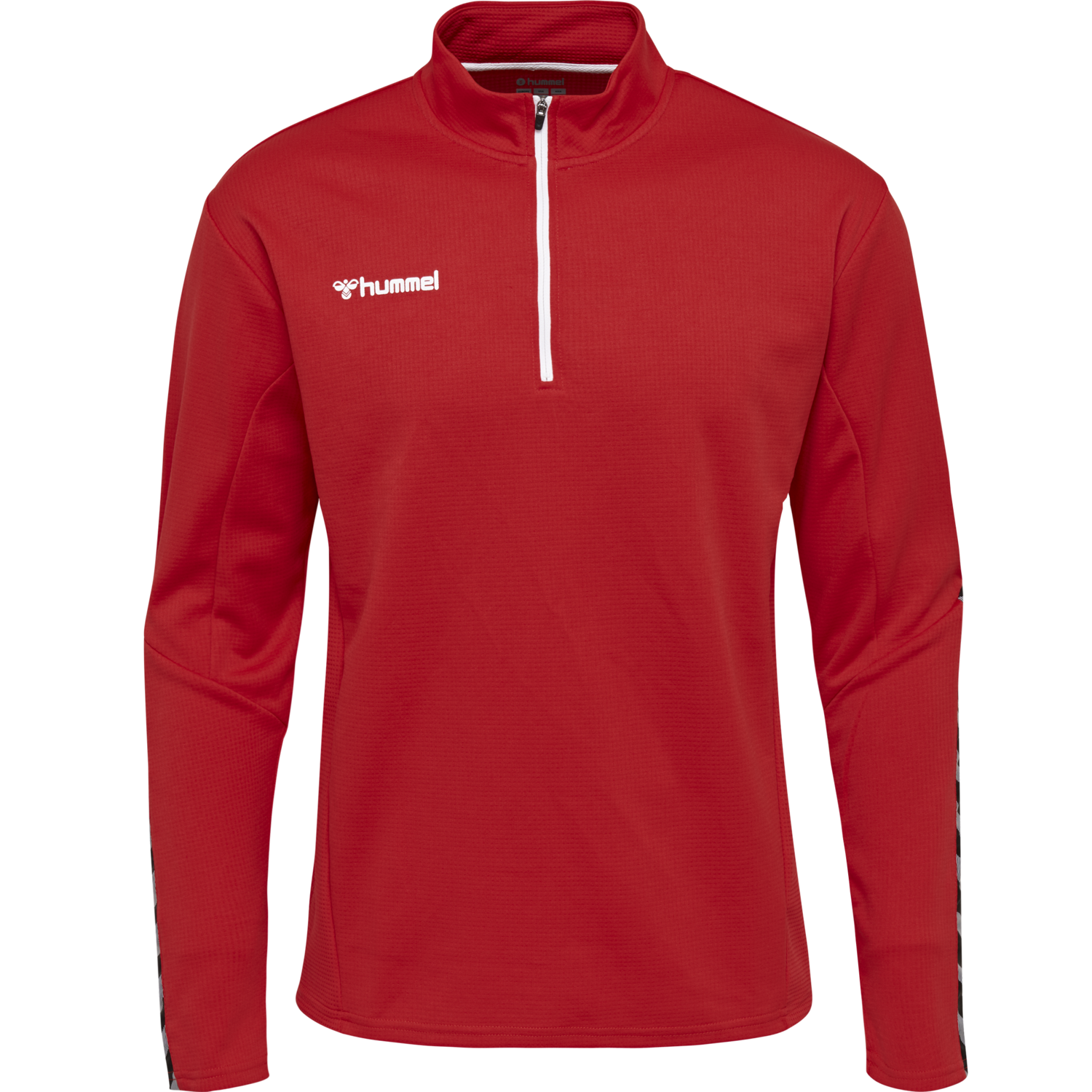 hmlAUTHENTIC KIDS HALF ZIP SWEATSHI, TRUE RED, packshot