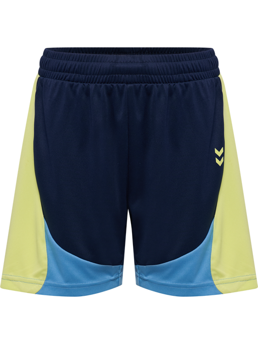 hmlJR GOAL BLOCK SHORTS, DRESS BLUES, packshot