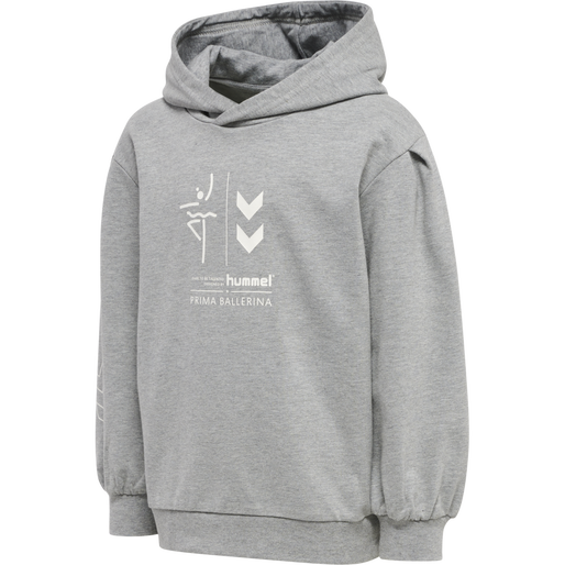 hmlPRIMA BEE HOODIE, GREY MELANGE, packshot