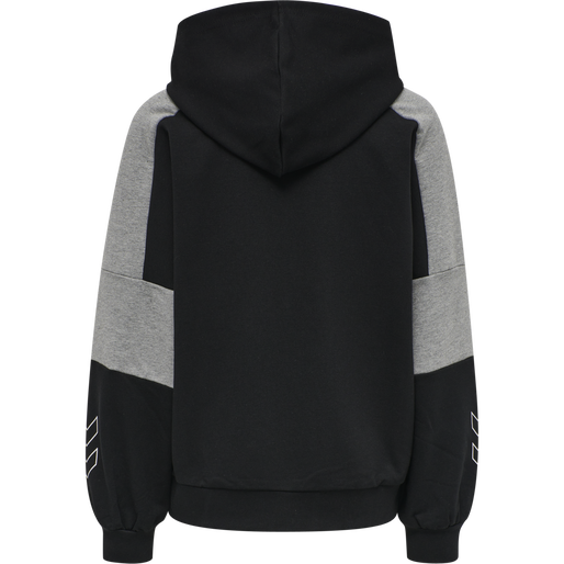 hmlBOXLINE HOODIE, BLACK, packshot