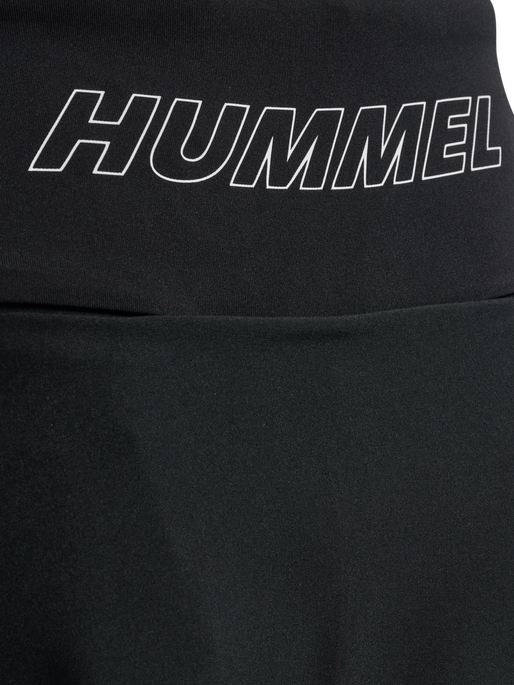 hmlCOURT MID WAIST POCKET SKIRT W, BLACK, packshot