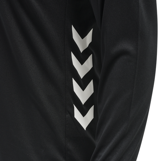 hmlREFEREE CHEVRON JERSEY L/S, BLACK, packshot