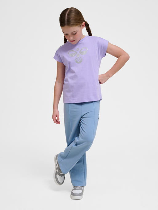 hmlDIEZ T-SHIRT S/S, LAVENDER, model