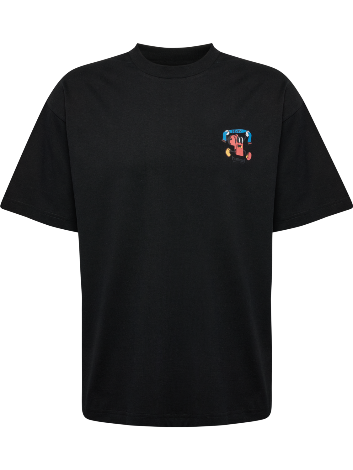 hmlLOOSE T-SHIRT S/S WHISTLE, BLACK, packshot