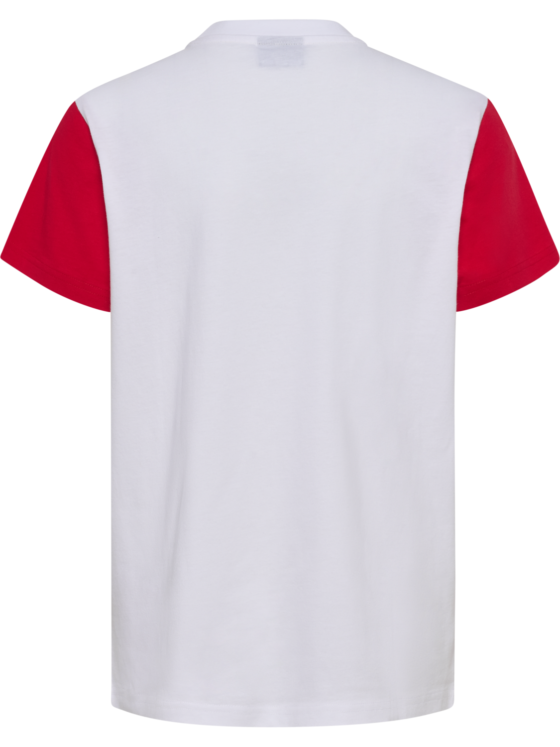 DBU 26 FAN RED-WHITE TEE SS KIDS, WHITE/TANGO RED, packshot