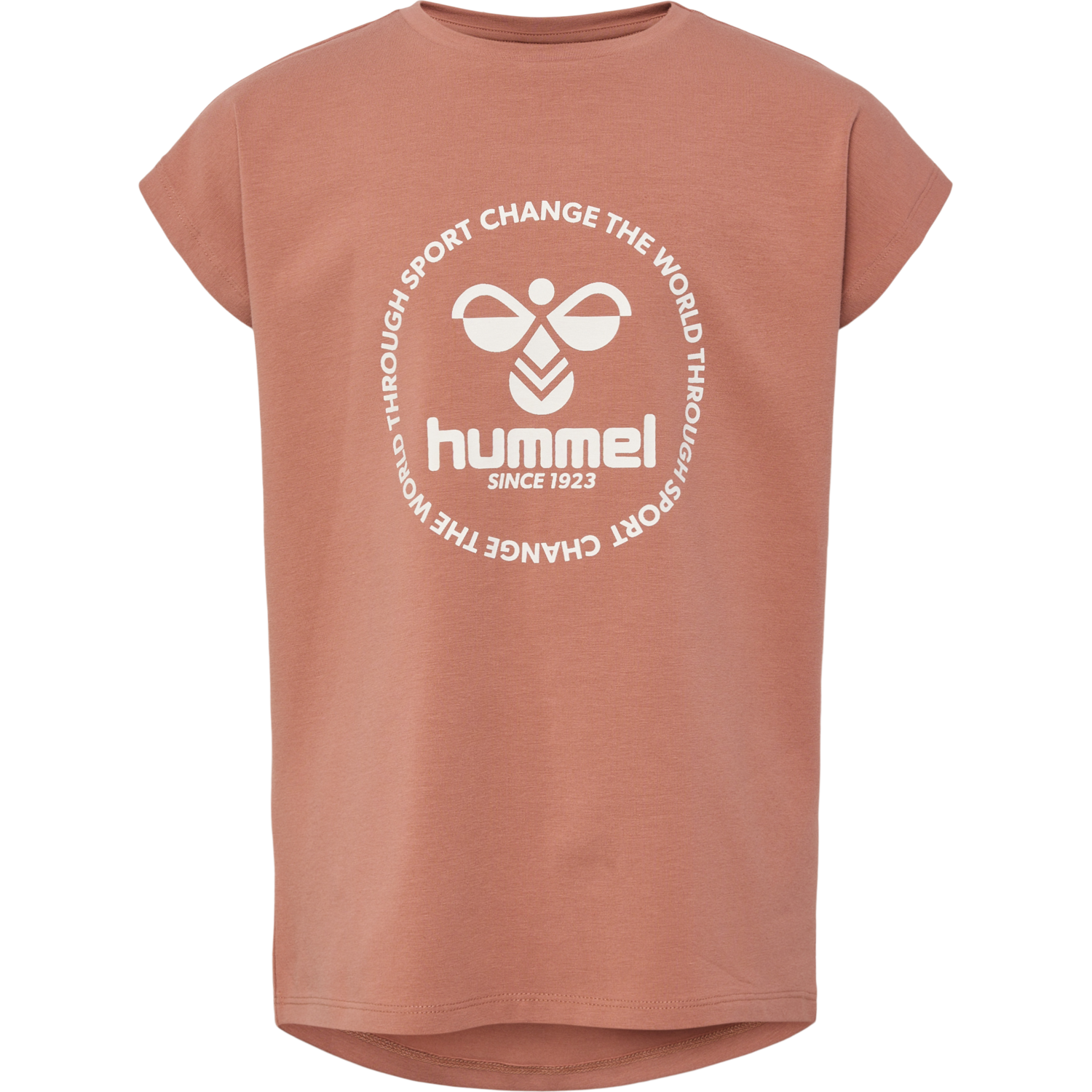 hmlJUMPY T-SHIRT S/S, COPPER BROWN, packshot