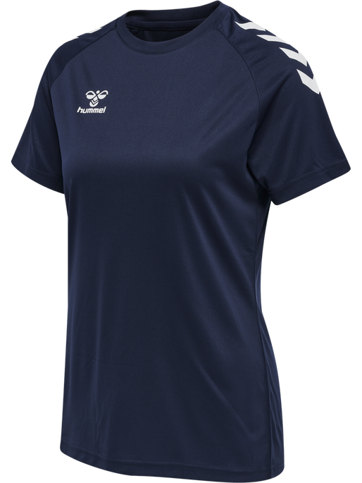 hmlCORE XK CORE POLY TEE  S/S WOMAN, MARINE, packshot