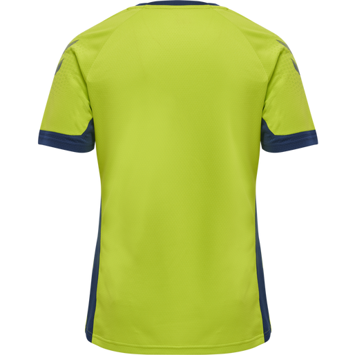 hmlLEAD S/S POLY JERSEY, LIME PUNCH hmlLEAD S/S POLY JERSEY, LIME PUNCH, packshot