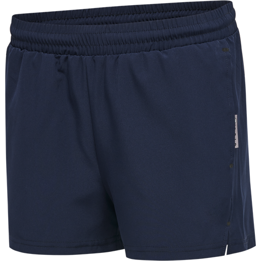 hmlMOVE GRID WOVEN SHORTS WOMAN, MARINE, packshot