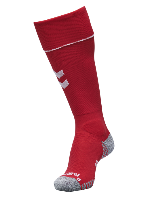 PRO FOOTBALL SOCK 17 - 18, TRUE RED/WHITE, packshot