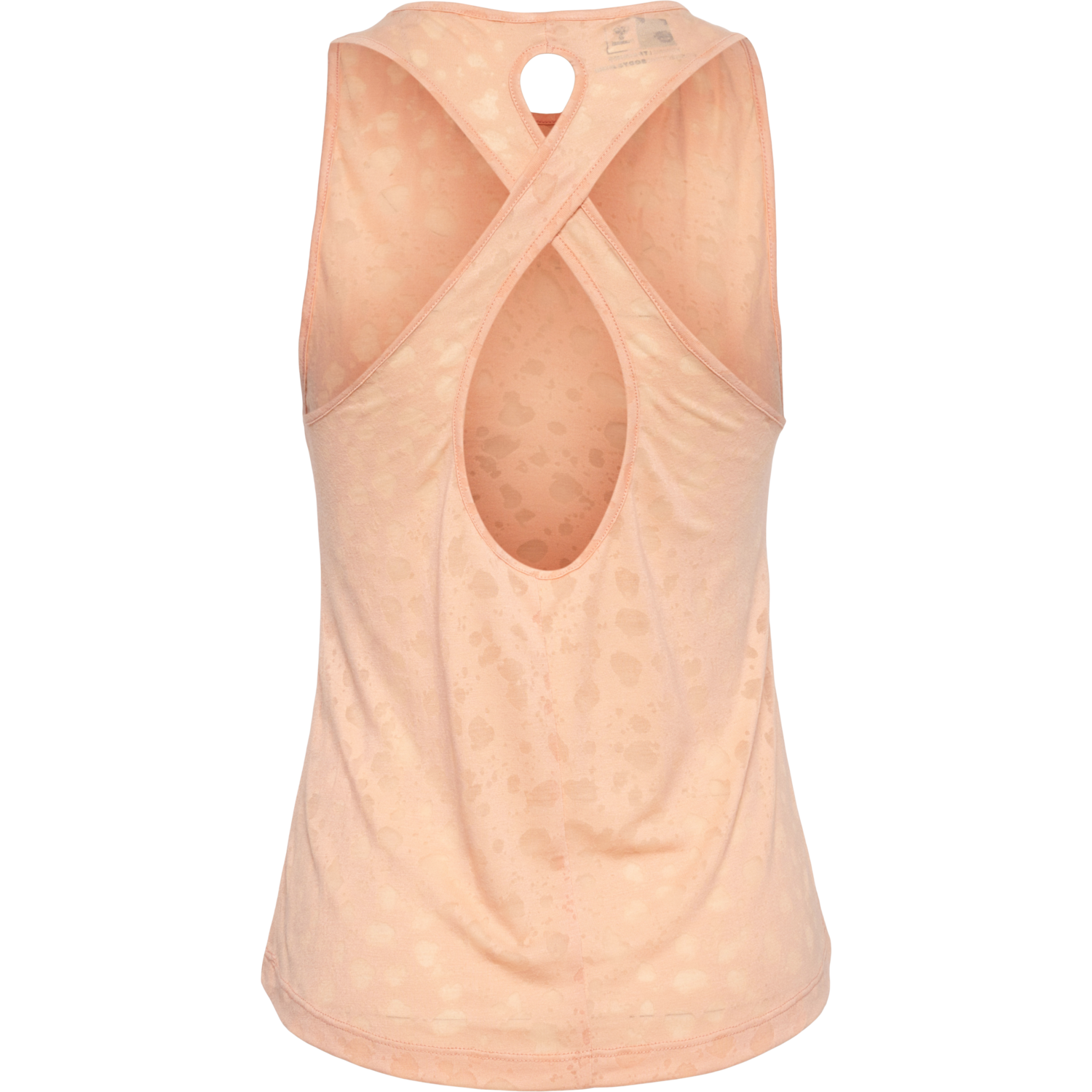 hmlMT IRIS BURNOUT TOP, ALMOST APRICOT, packshot