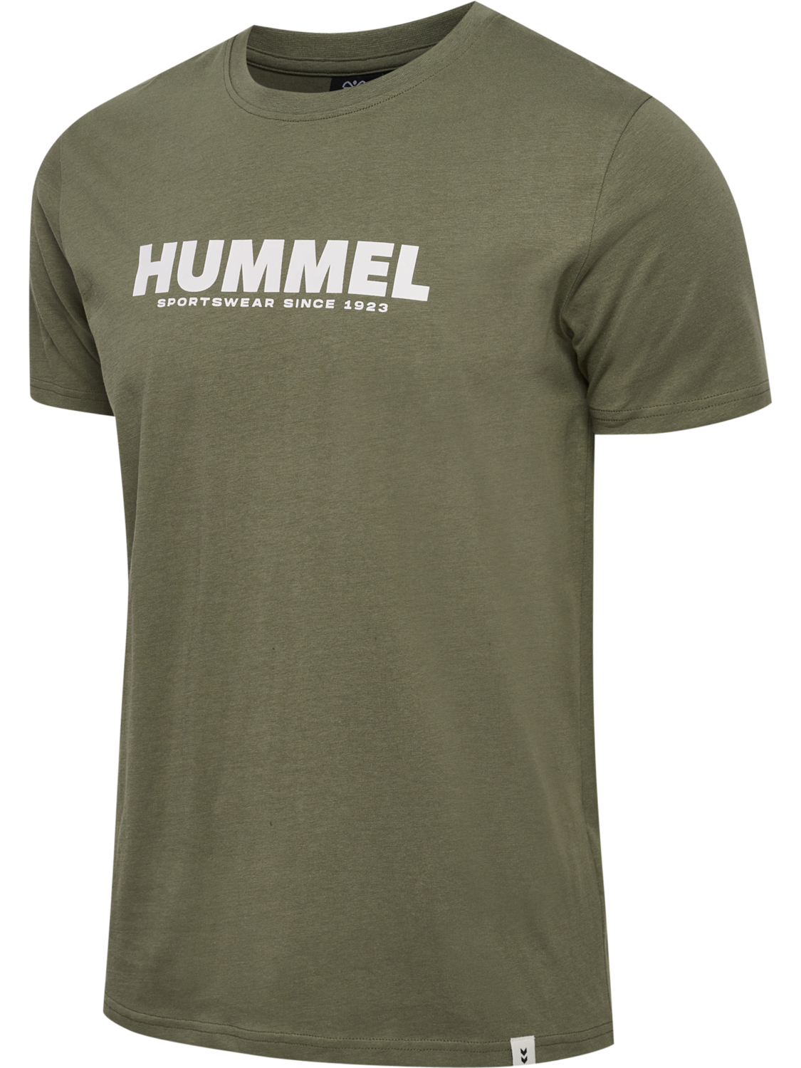 hmlLEGACY T-SHIRT, DEEP LICHEN GREEN, packshot