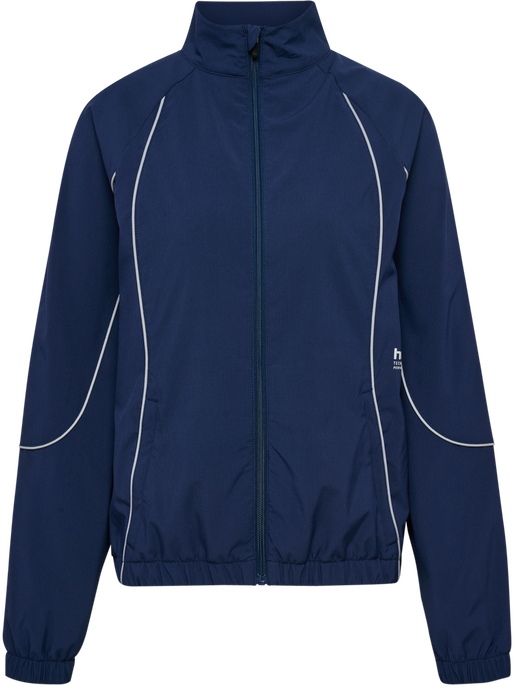 hmlPULSE WOVEN W ZIP THROUGH, DRESS BLUES, packshot