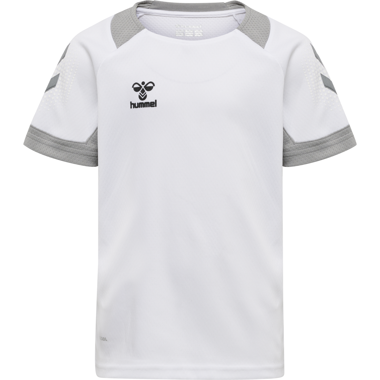 hmlLEAD S/S POLY JERSEY KIDS, WHITE, packshot