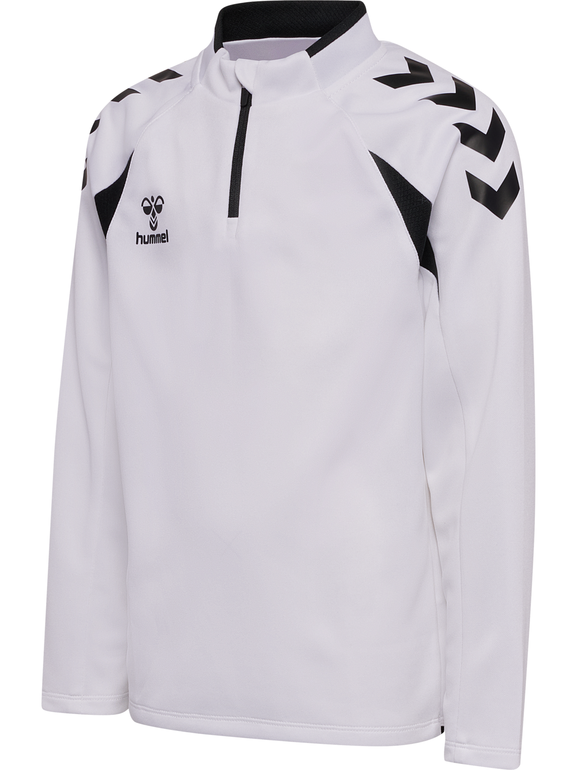 hmlCORE 2.0 HALF ZIP KIDS, WHITE/BLACK, packshot