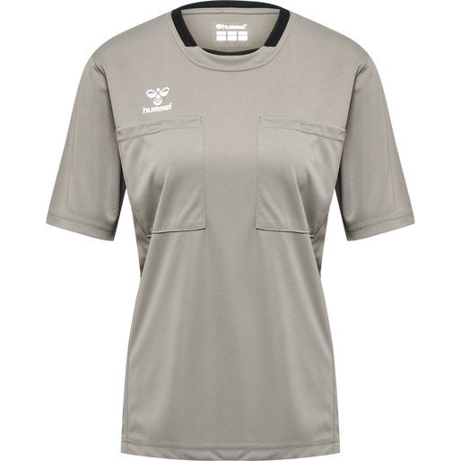 hmlREFEREE CHEVRON WO  JERSEY S/S, STEEPLE GRAY, packshot