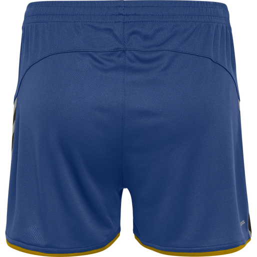 hmlAUTHENTIC POLY SHORTS WOMAN, TRUE BLUE/SPORTS YELLOW, packshot