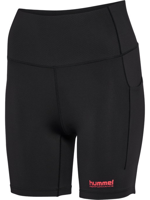 hmlHIIT INTENSITY HW SHORT TIGHTS, BLACK, packshot