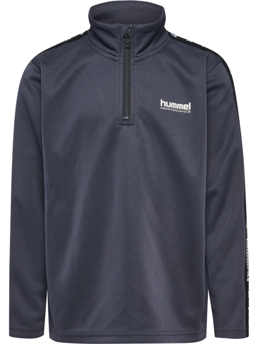 hmlJR GOAL TAPE HALFZIP, EBONY hmlJR GOAL TAPE HALFZIP, EBONY, packshot