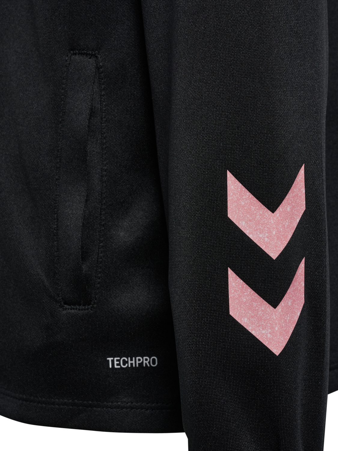 hmlSHIMMER TRACK JACKET KIDS, BLACK/BRIDAL ROSE, packshot