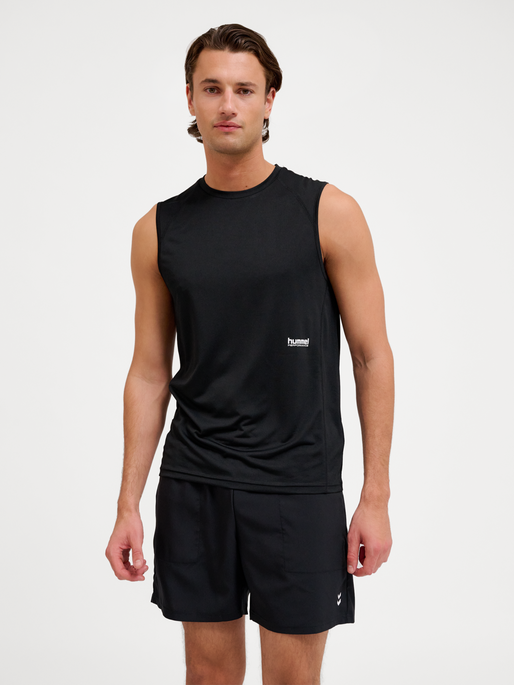 hmlPULSE WORKOUT TANK TOP, BLACK, model